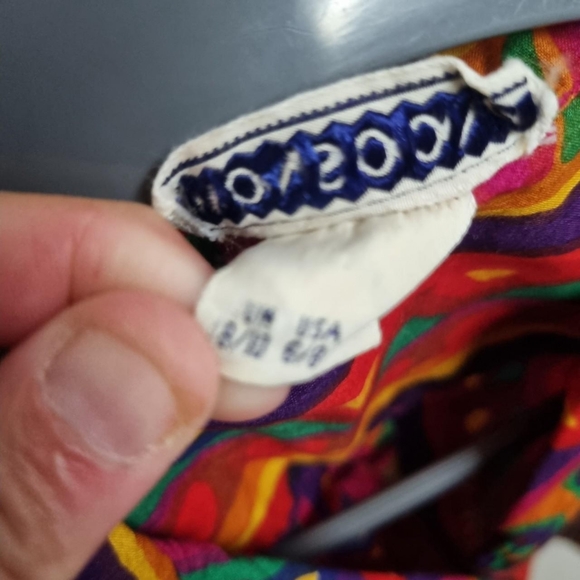 Vtg Monsoon funky Multicoloured shirtSz 8/10 - Picture 3 of 5